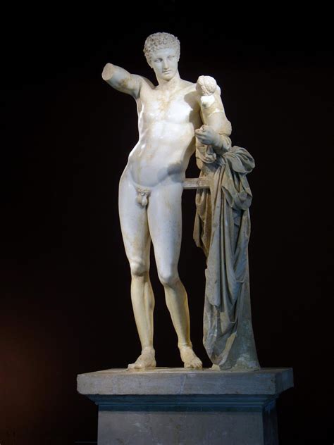 hermes con dionisos praxiteles|hermes and dionysos.